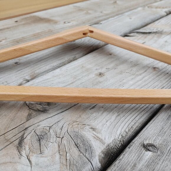 Canadian Pacific Hotels Vintage Wooden Wishbone Brown Wooden Clothes Hanger - Picture 5 of 5